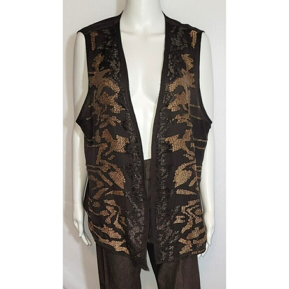 Chico's Tops - NWT Chico's Vivianna Embellished Beaded Vest - Size 3/L